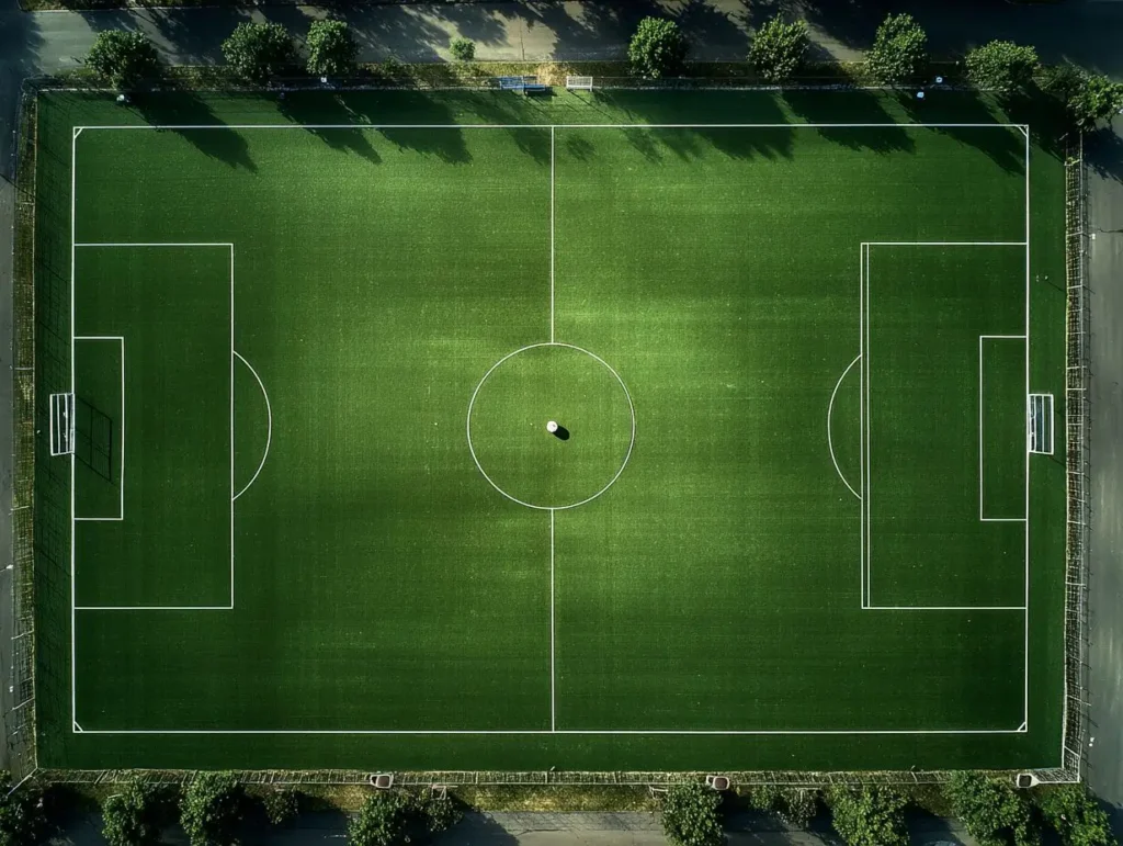 Abmessungen eines Fußballfeldes