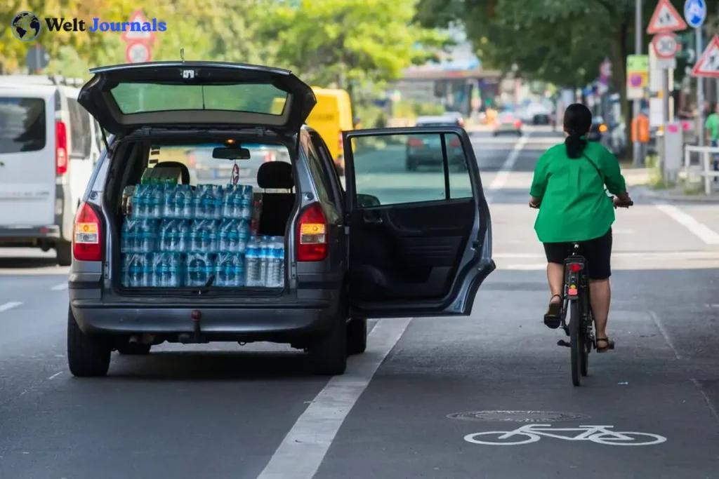 Anhalten auf der zweiten Spur