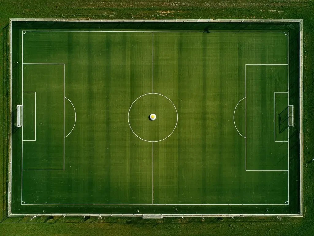 Fußballfeld Größe für Amateurspiele